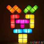Retro tetris namizna svetilka, ki se poljubno sestavi