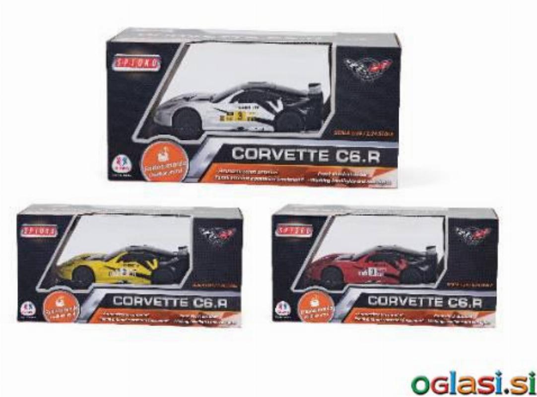 Avto na daljinsko vodenje Corvette, v merilu 1:24