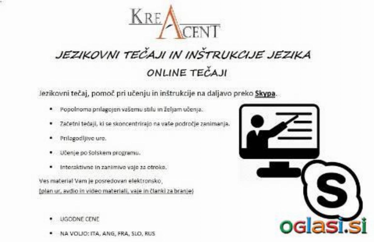 InŠtrukcije in individualni tečaji