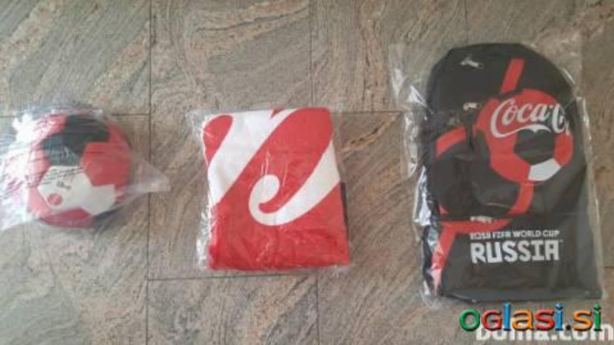 Komplet za plažo Coca Cola - žoga, nahrbtnik in brisača