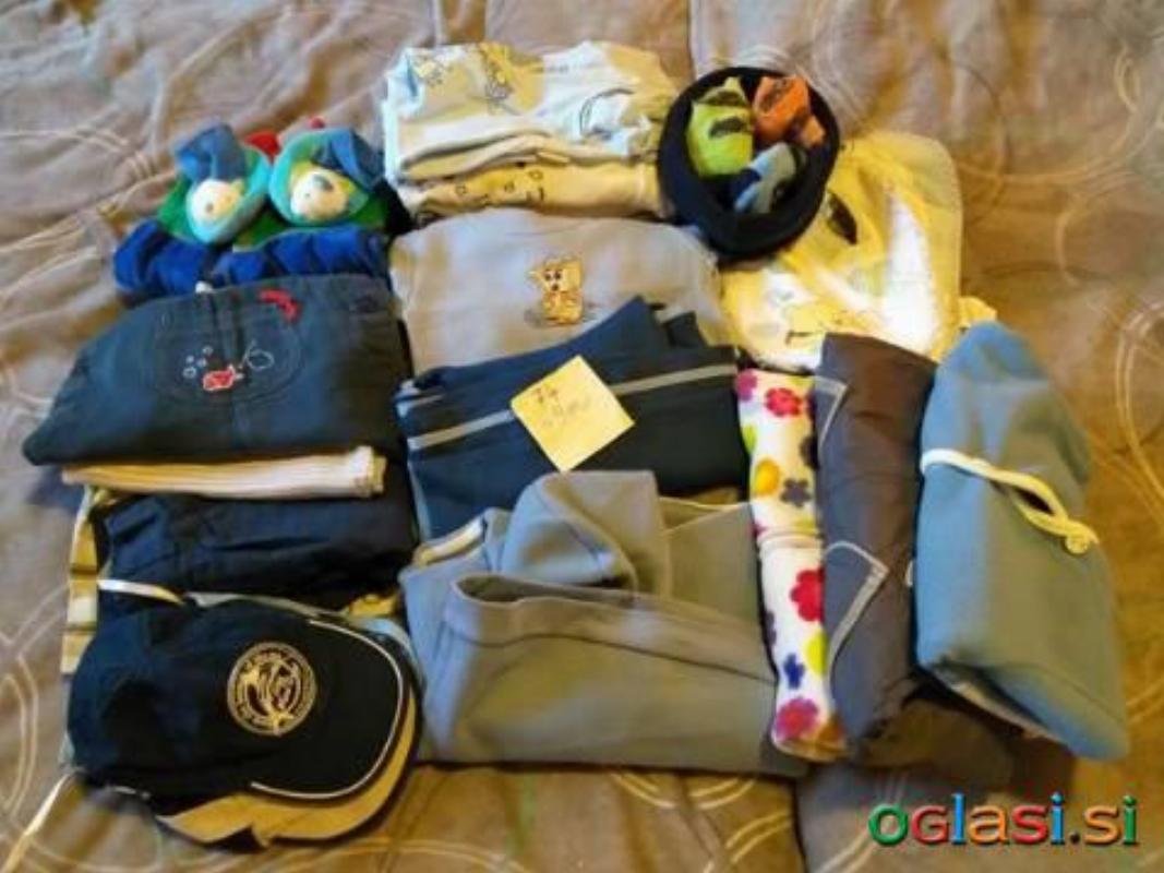 Paket oblačil za dojenčka, št. 74, od 6m do 9m