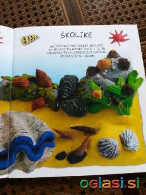 Knjiga Učim se z nalepnicami MORJE / Založba OKA 2008