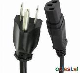 US, UK in CH priključni kabel za hladne naprave