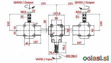 KOMPLET REDUKTORJEV 1:1,3 (27HP-20kW) ZA TROSILNIK L:450 LITOŽELEZNI