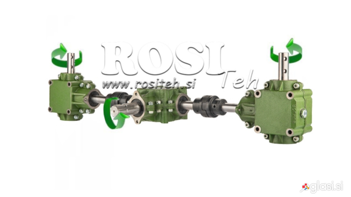 KOMPLET REDUKTORJEV 11,44 (27HP-20kW) ZA TROSILNIK L800 LITOŽELEZNI