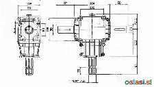 KOTNI REDUKTOR PTO-R22T 1:2 (23HP-17kW)