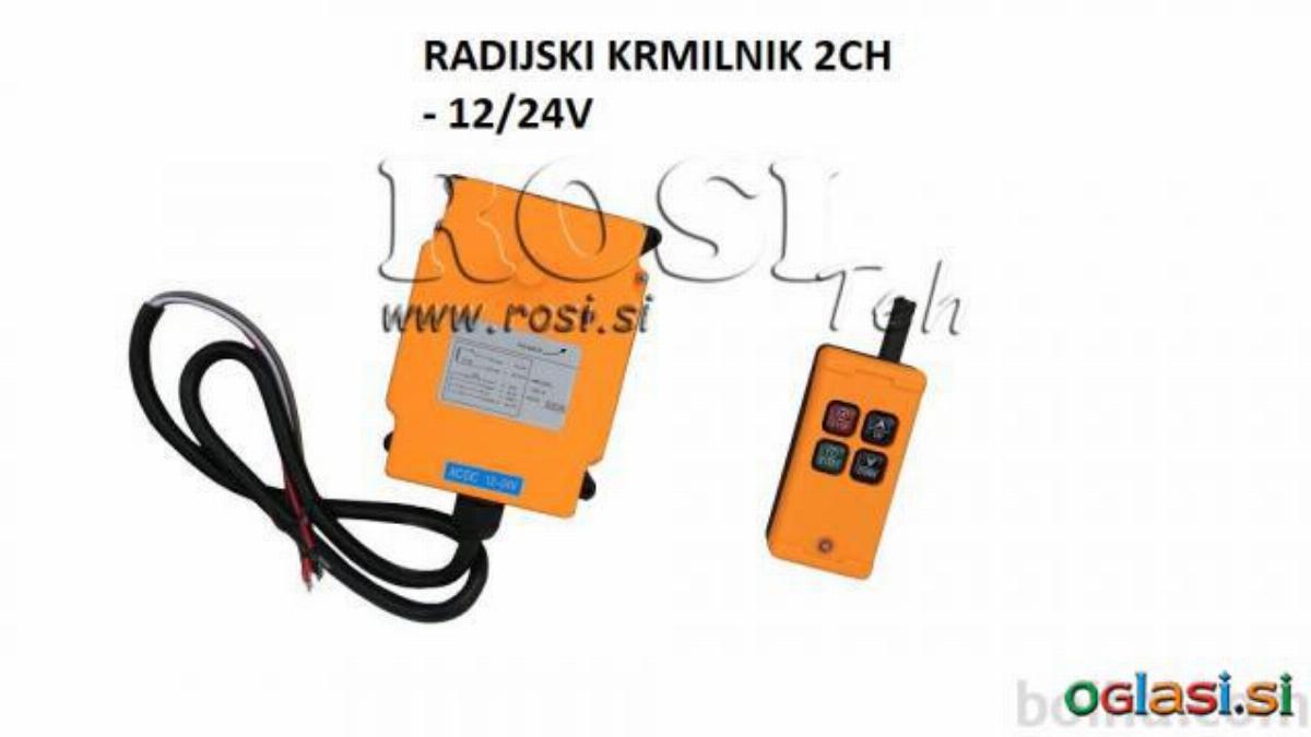 Brezžični daljinski vklop za hidravlične ventile in podobno