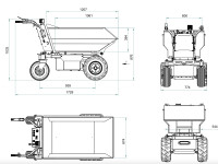 Mini dumper električni NTS E50M
