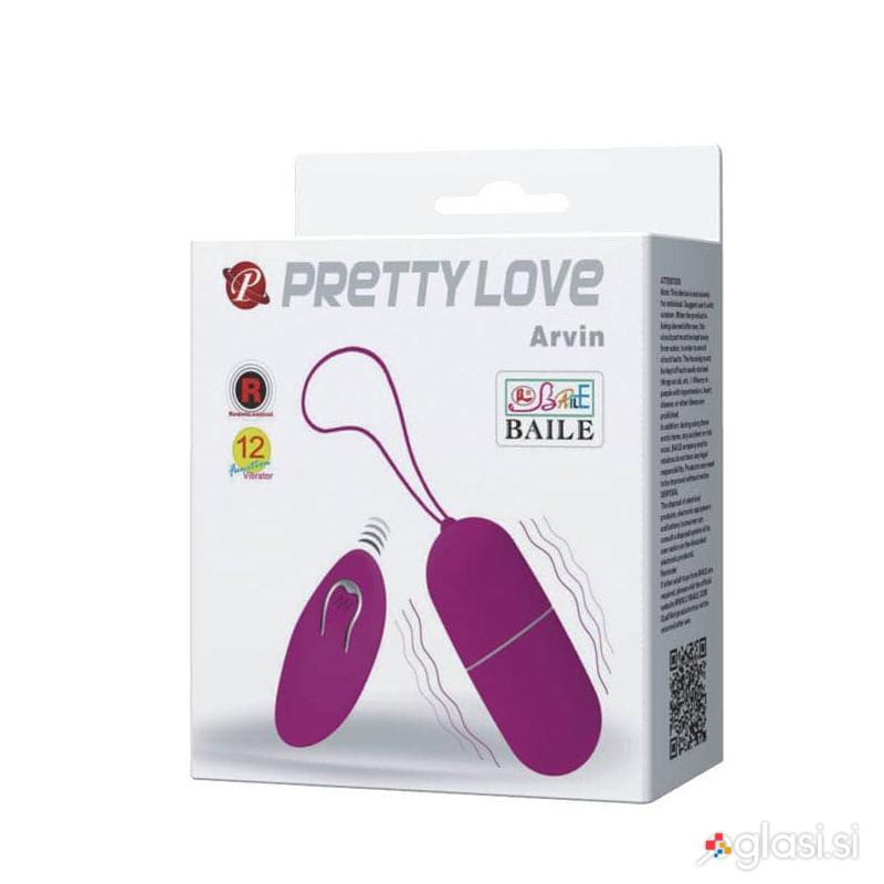 VIBRACIJSKI JAJČEK Pretty Love Arvin