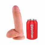 DILDO King Cock With Balls Light 7"
