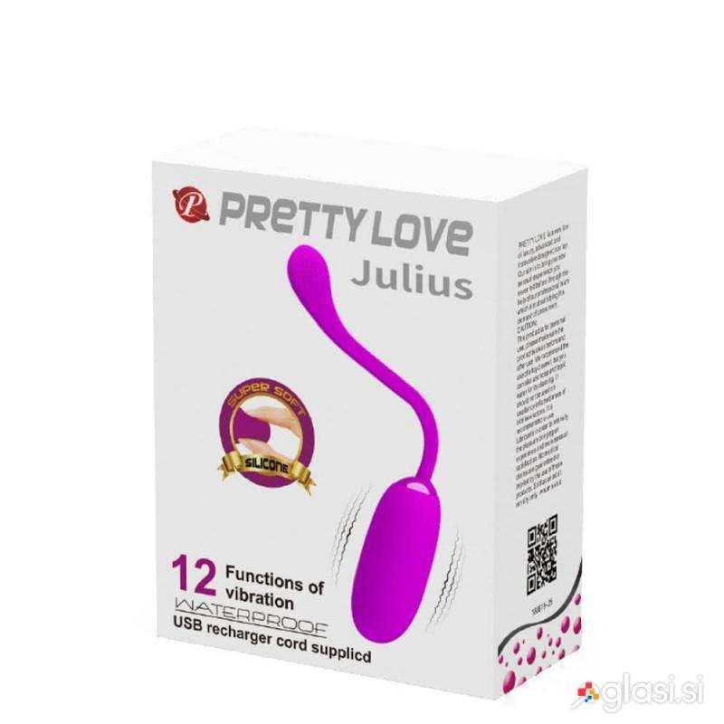 VIBRACIJSKI JAJČEK Pretty Love Julius Purple