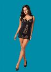 NEGLIŽE Obsessive Heartina Black