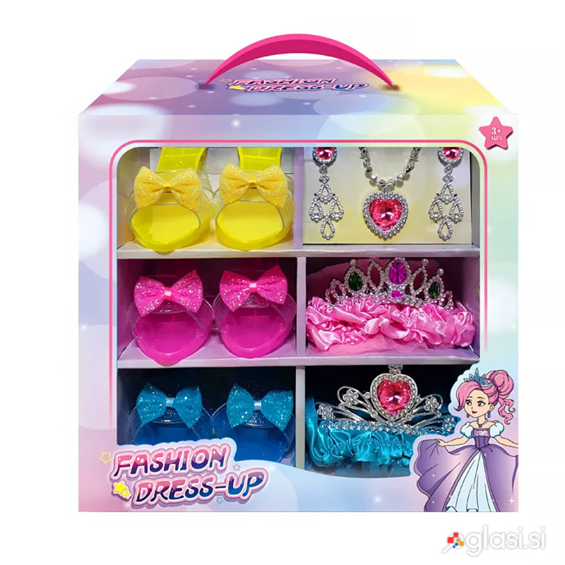 Princess set s čevlji in dodatki