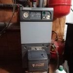 Peč na olje Ferroli z gorilcem lamborgini in 1500l cisterno