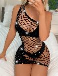 MREŽASTA OBLEKICA OhYeah H3547 Black