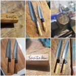 Japonski nož santoku damascus čelik