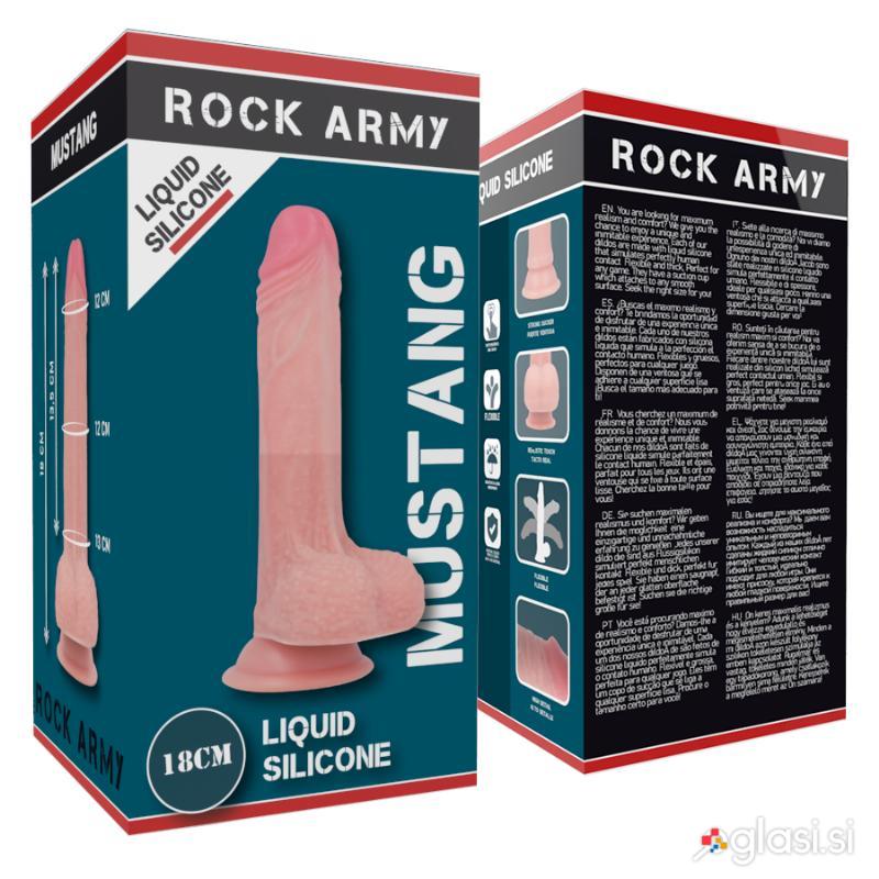 DILDO Rockarmy Liquid Silicone Mustang (18 cm)