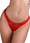 HLAČKE Very Sexy Floral Lace Red