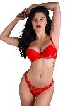 HLAČKE Very Sexy Floral Lace Red