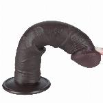 DILDO Lovetoy Sliding Skin Dual Layer II Black 8''