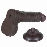 DILDO Lovetoy Sliding Skin Dual Layer III Black 7,5''