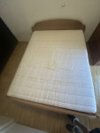 Postelja 160x200 z vzmetnico + komoda