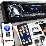 1DIN 12V LCD FM avtoradio 4x25W 2x USB Bluetooth SD + daljinec