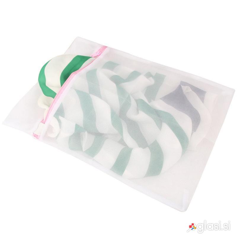 Mrežasta vrečka za pranje občutljivega perila 6L 50x60cm