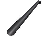 Dolga inox žlica za obuvanje čevljev 58cm črna