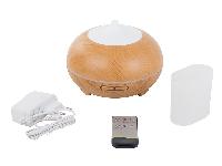 LED RGB vlažilec zraka difuzor 300ml izparjevalnik + daljinec svetlo rjav