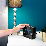 Moderna LED elektronska FM radio budilka