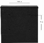 Moderni poštni nabiralnik z režo za časopise antracit + inox X9