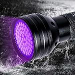 id-1002 Alu. 51 UV LED ročna svetilka črna