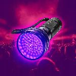 id-1002 Alu. 51 UV LED ročna svetilka črna