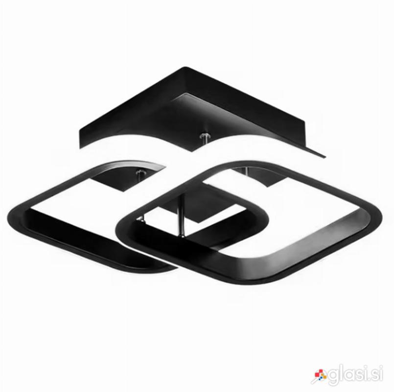 Moderna stropna nadometna LED svetilka 22W 24cm 4500K črna