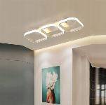 Moderna stropna nadometna LED svetilka 33W 52cm 4500K bela