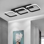 Moderna stropna nadometna LED svetilka 33W 52cm 4500K črna