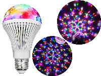 LED RGB vrtljiva disko žarnica E27 3W