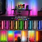 LED RGB kotna talna svetilka 132cm APP + daljinski upravljalnik Rainbow 3D