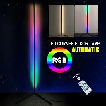 LED RGB kotna talna svetilka 132cm APP + daljinski upravljalnik Rainbow 3D