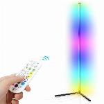 LED RGB kotna talna svetilka 132cm APP + daljinski upravljalnik Rainbow 3D