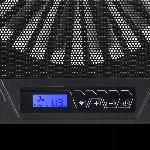 LED RGB igralna LCD hladilna podloga za prenosni računalnik 1x ventilator 2x USB