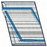 Univerzalni komarnik za strešno okno mreža proti komarjem 140x120cm črna