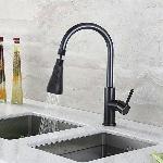 3 funkcijski zgibni prezračevalnik in podaljšek za pipo 14cm črn