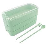 id-3106 Prenosna lunch box posoda za hrano 900ML + pribor zelena