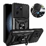 id-2598 Etui ovitek Slide Ring za Xiaomi Redmi Note 11 črn