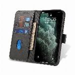 id-2598 Magnetni etui ovitek s stojalom za Vivo Y51 2020 Y51A črn
