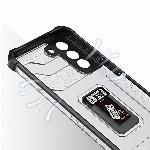 id-2598 Etui ovitek Crystal Ring Armor za Samsung Galaxy S22 + črn