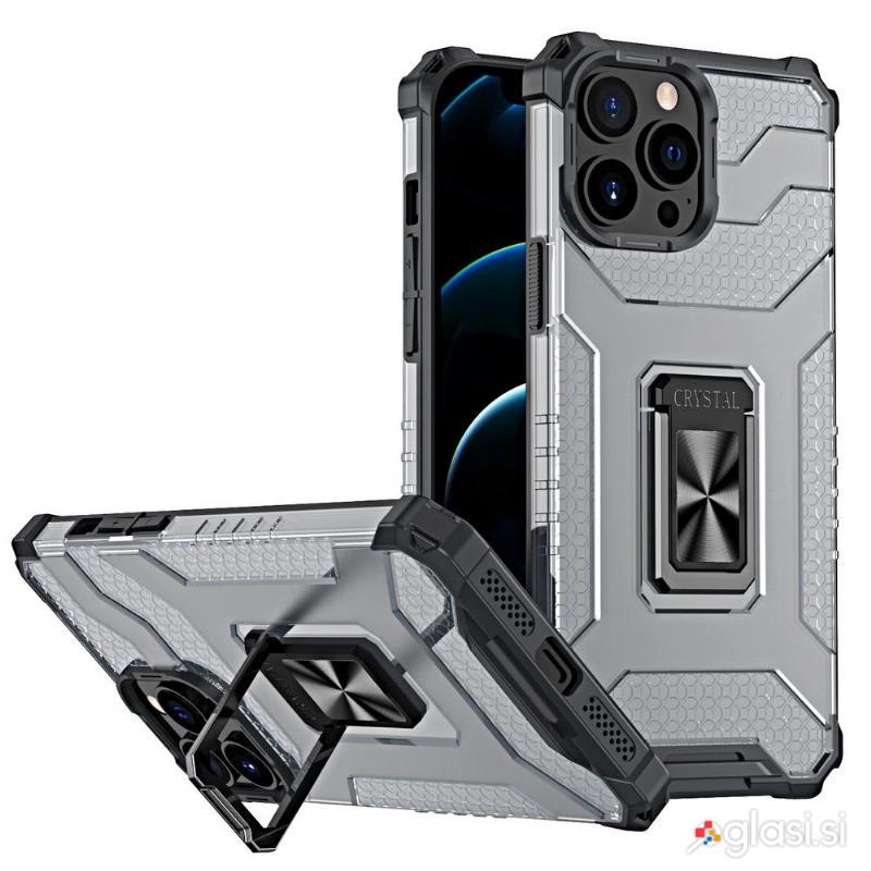 id-2598 Etui ovitek Crystal Ring Armor za iPhone 13 Pro Max črn
