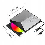 Alu. prenosni zunanji pogon CD in DVD zapisovalnik USB 3.0